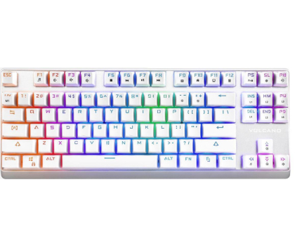 Klawiatura MODECOM Volcano Lanparty Biała (Outemu Brown)